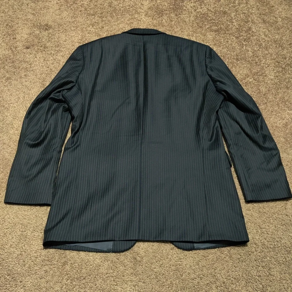Ermenegildo Zegna Cloth Baumler 100% Wool Men's 2 Piece Pinstripe Suit 48 / 110
